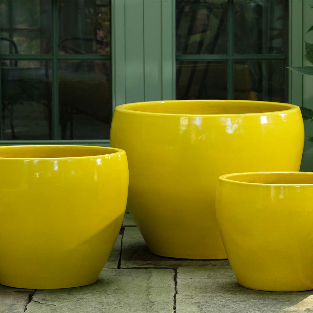 colorful outdoor planter pots Campania Cabachon Planter