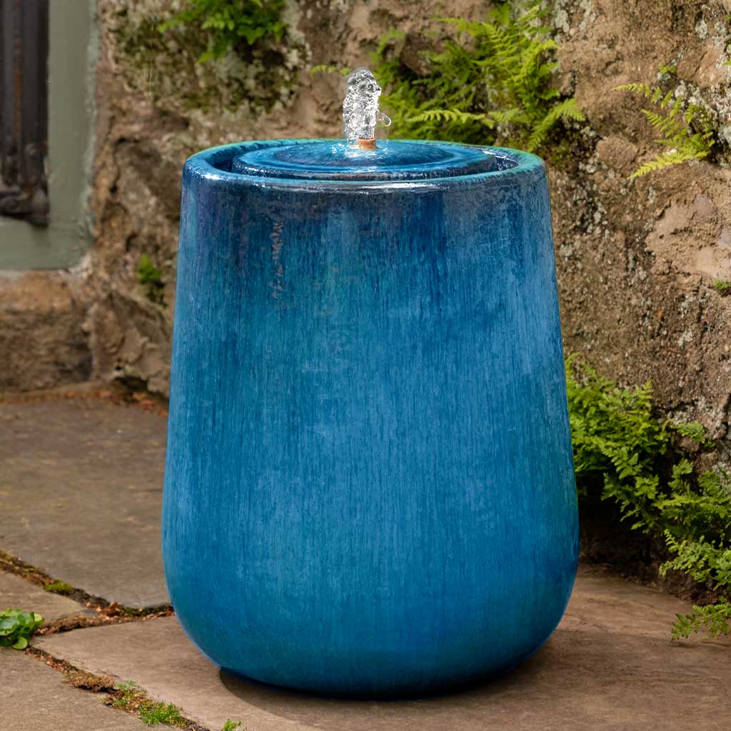 Campania International Daralis Fountain in Mediterranean Blue