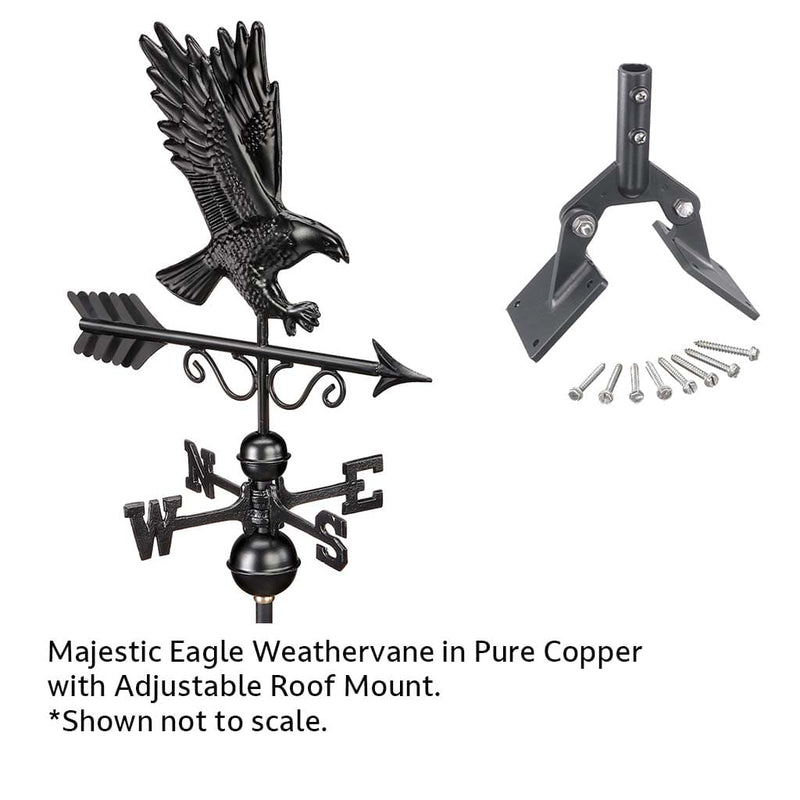 Good Directions Majestic Eagle Weathervane in Black Finish