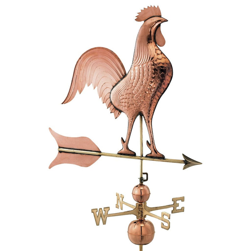 Good Directions Barn Rooster Estate Weathervane in Pure Copper