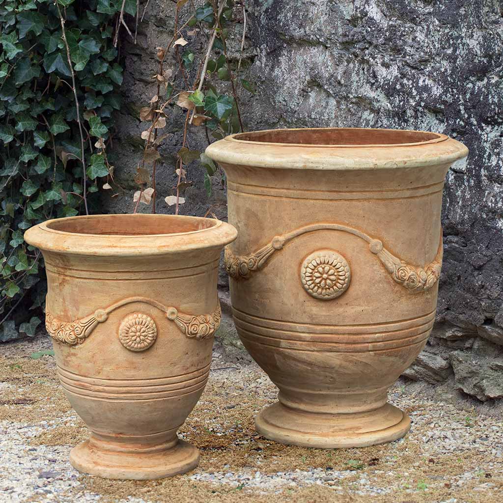 【 U出品 】 オーダー 50×40cm size art Campania International Anduze Urn in Terra Cotta set of 2 | The