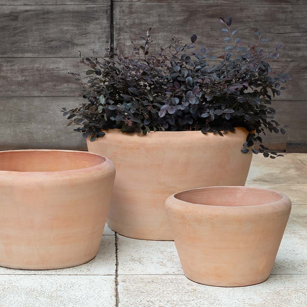 large ceramic flower pots ireland Campania Whitby Planter, Set of 3 - 6492-2403