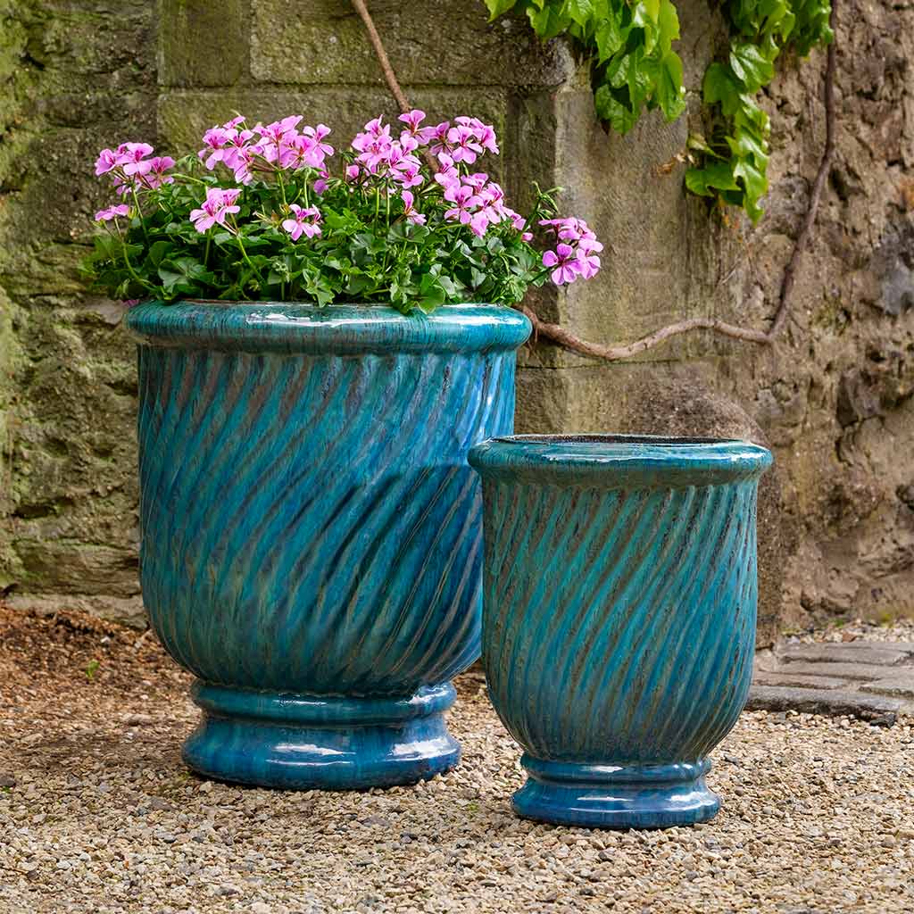 mediterranean pots for plants Campania International Beausoleil Planter in Mediterranean set of 2