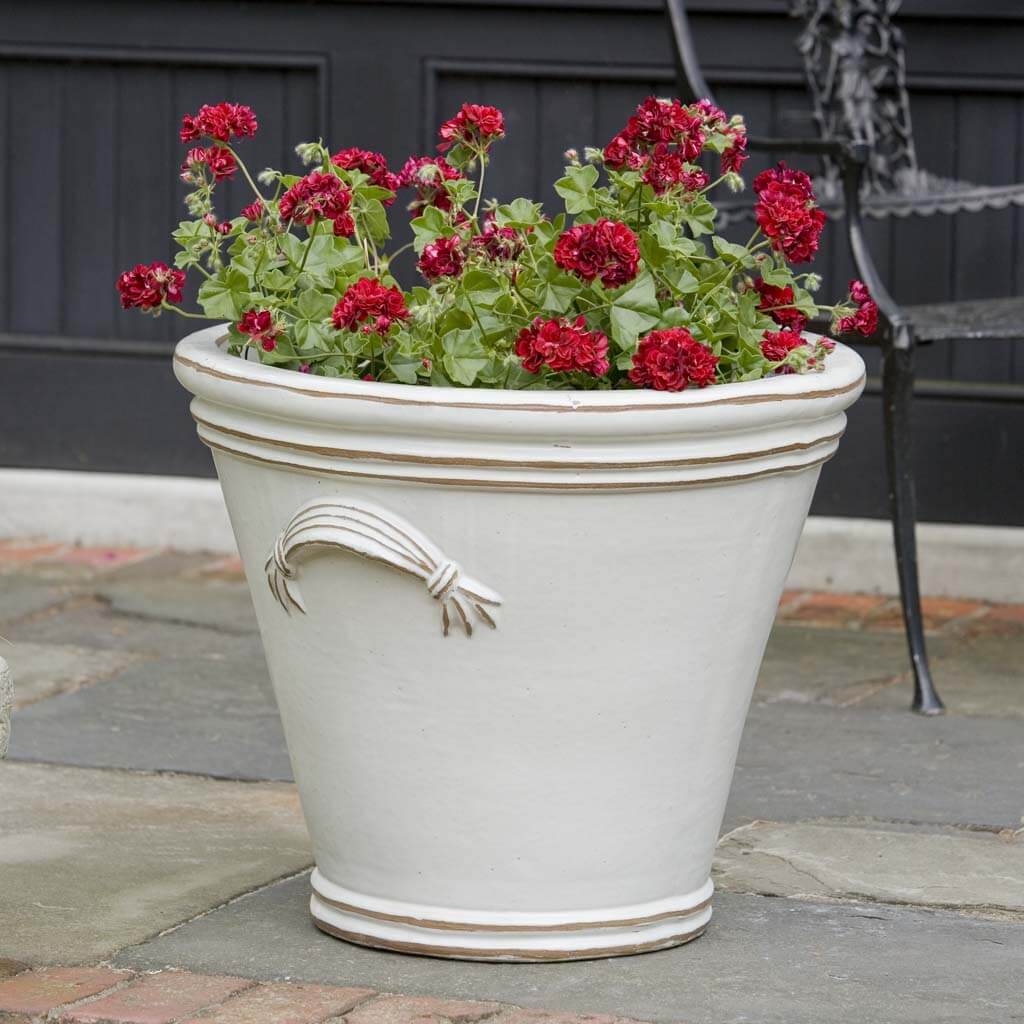 plant pot offers Fluted Handle Planter - Antique White