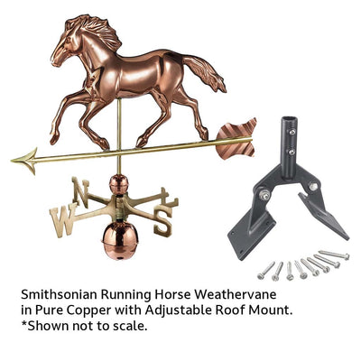 Good Directions Smithsonian Running Horse Weathervane in Pure Copper