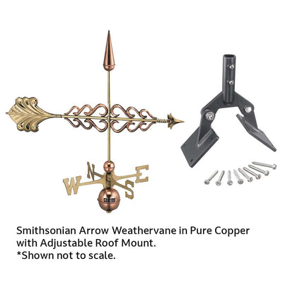 Good Directions Smithsonian Arrow Weathervane in Pure Copper