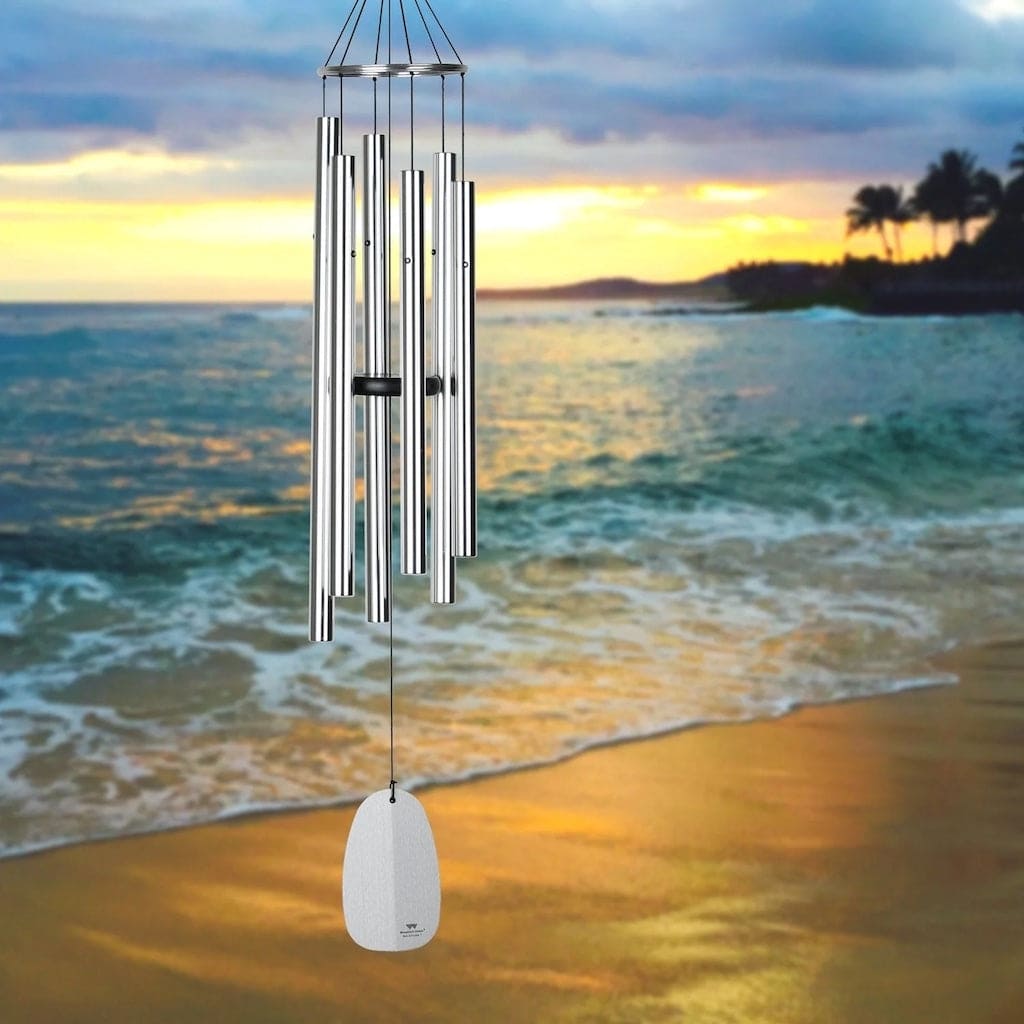 Bells of Paradise in Silver 44-inch by Woodstock Chimes | The