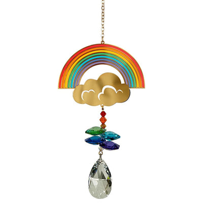 Crystal Wonders Wind Chimes with Rainbow by Woodstock Chimes