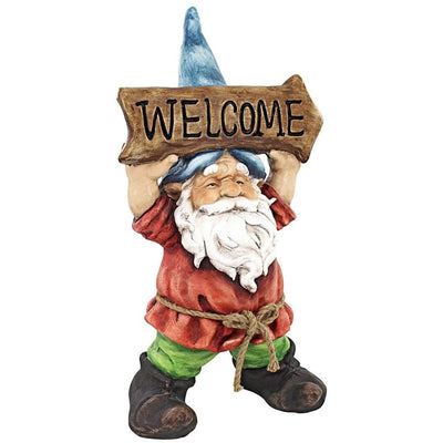 Welcoming Willie Garden Gnome Greeter Statue by Design Toscano