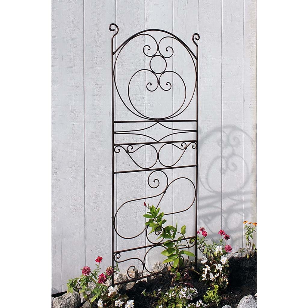 wrought iron plant trellis Achla Designs Ferro Firenze Trellis I