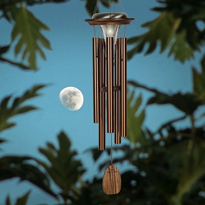 Moonlight Solar Wind Chime in Bronze by Woodstock Chimes
