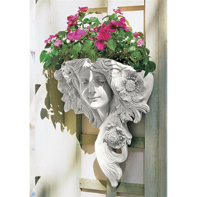 Le Printemps French Greenmen Planter Wall Sculpture by Design Toscano