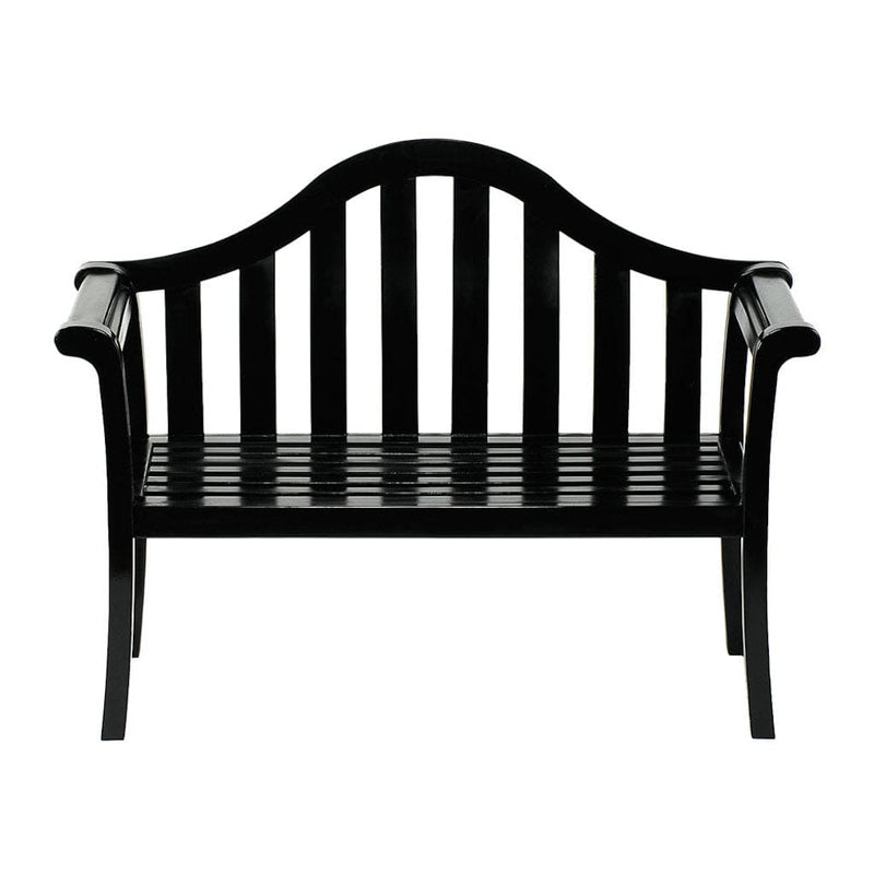Black Camelback Bench by Achla Designs