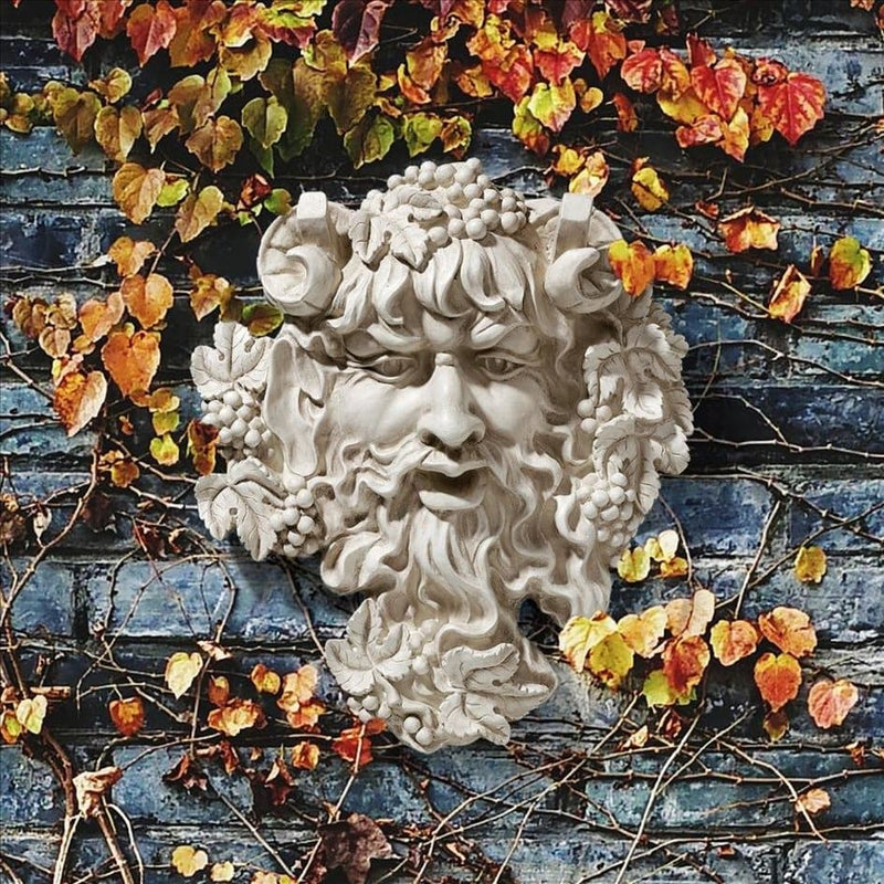 Bacchus God of Wine Greenman Large Wall Sculpture by Design Toscano