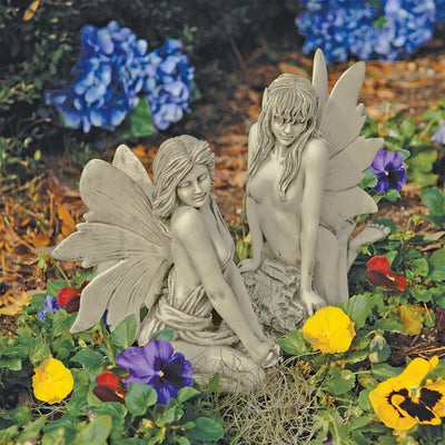 The Enchanted Garden Fairies Sculptures Set by Design Toscano
