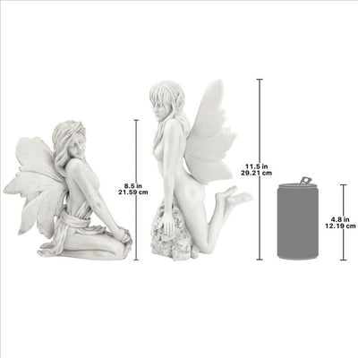 The Enchanted Garden Fairies Sculptures Set by Design Toscano