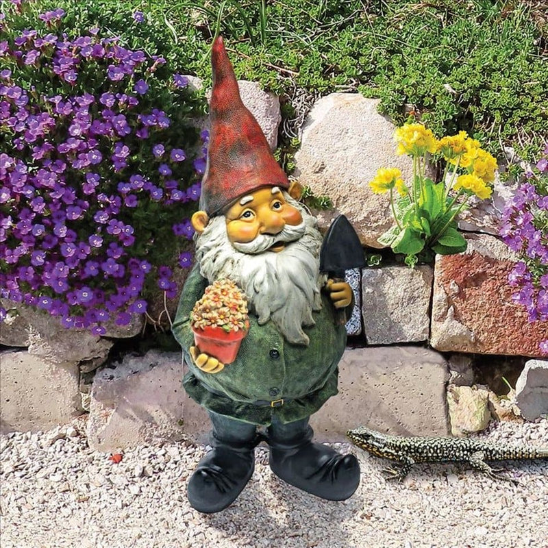 Dagobert with Gifts Garden Gnome Statue by Design Toscano