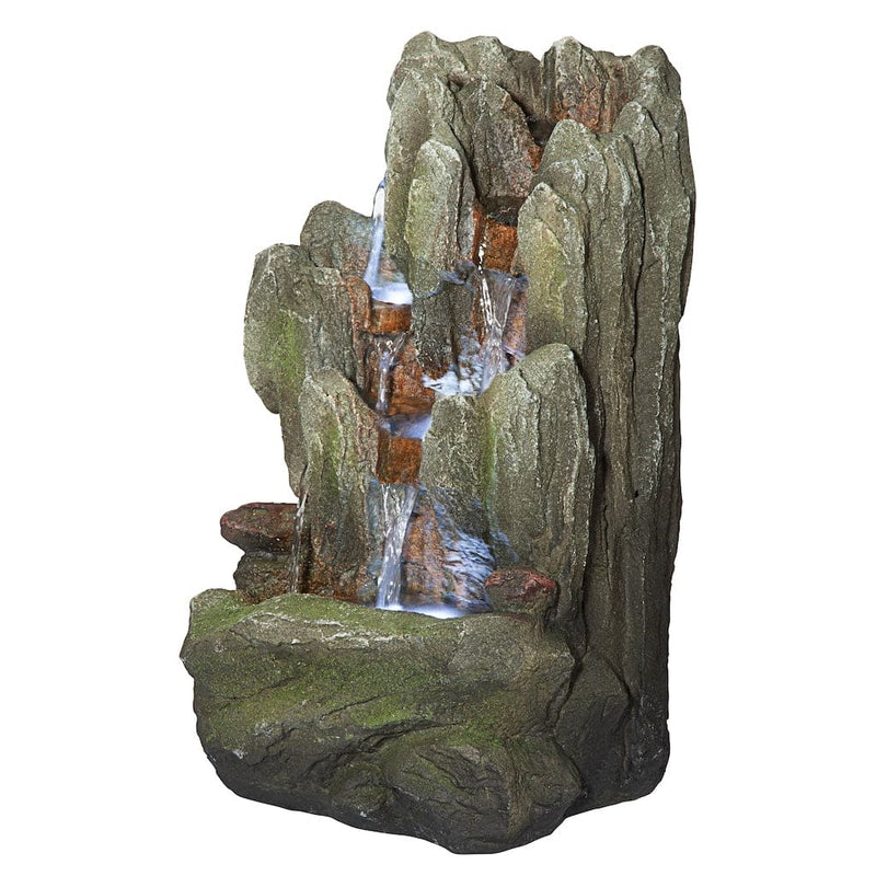 Lost Falls Cascading Waterfall Illuminated Tabletop Fountain by Design Toscano