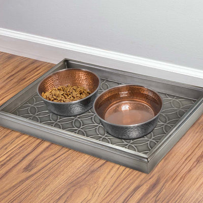 Good Directions 20 inch Double Circles Boot Tray in Dark Zinc Gray Finish