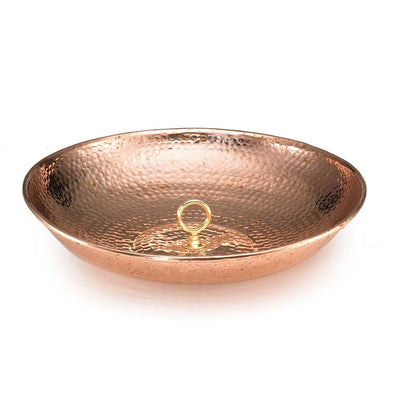 Good Directions Rain Chain Basin in Polished Copper silouette image