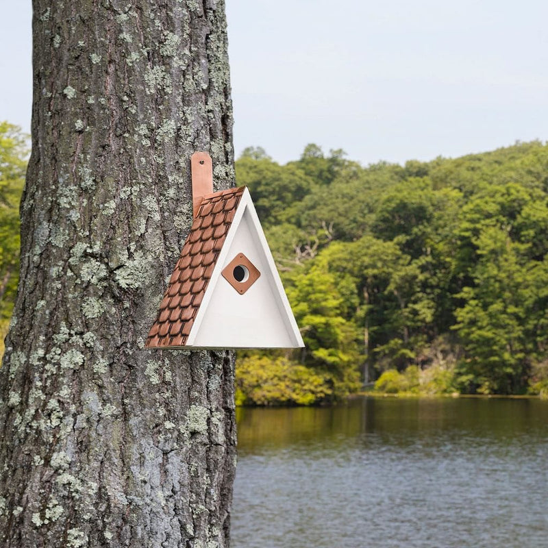 Good Directions Swiss Chalet Bird House with Pure Copper Roof