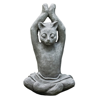 Aged Limestone Patina for the Campania International Yoga Cat Statue, brown, orange, and green for an old stone look..