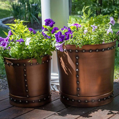 Copper and Bronze Planters