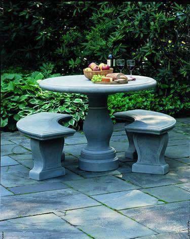 Cast Stone Outdoor Dining Tables