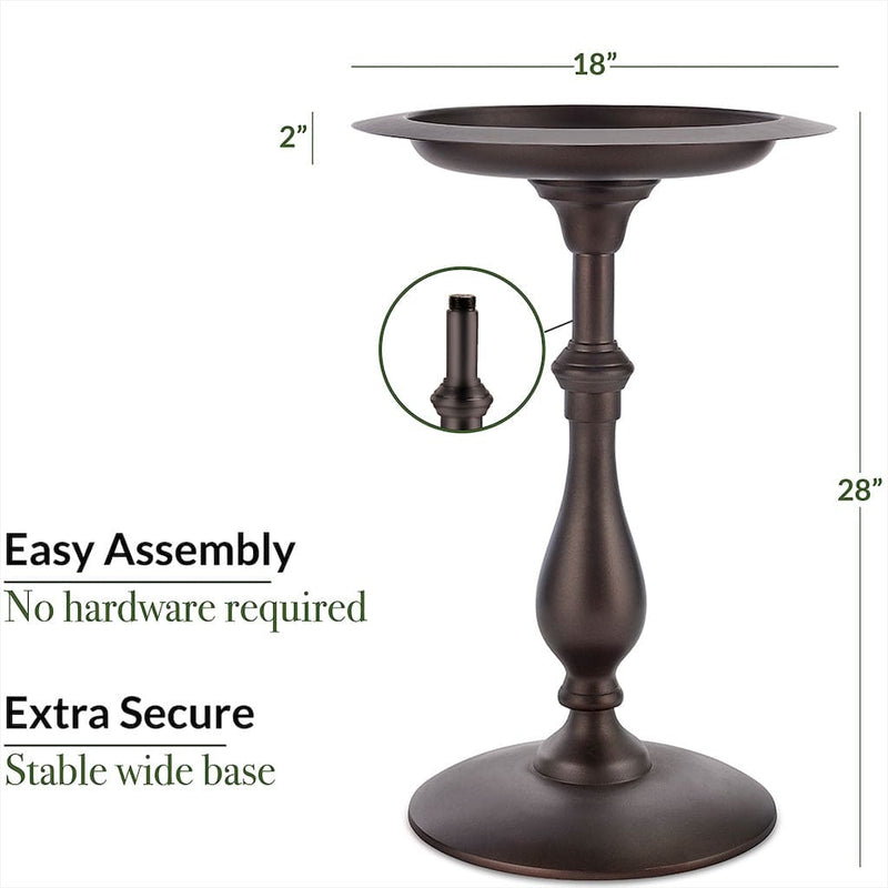 Good Directions Classic Bronze Bird Bath Pedestal