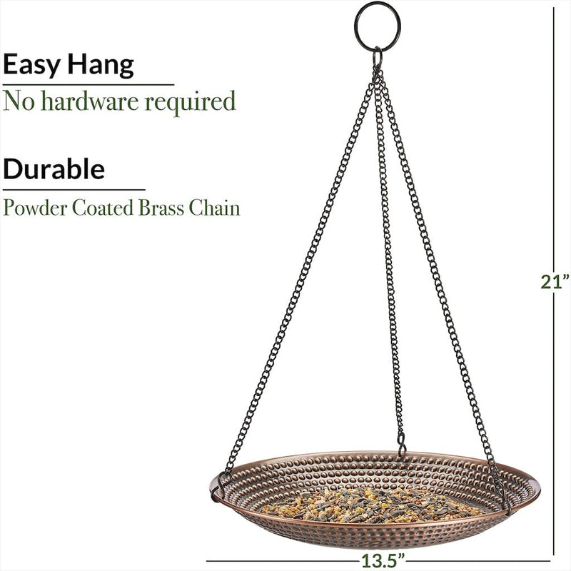Good Directions 13 inch Hanging Copper Bird Bath