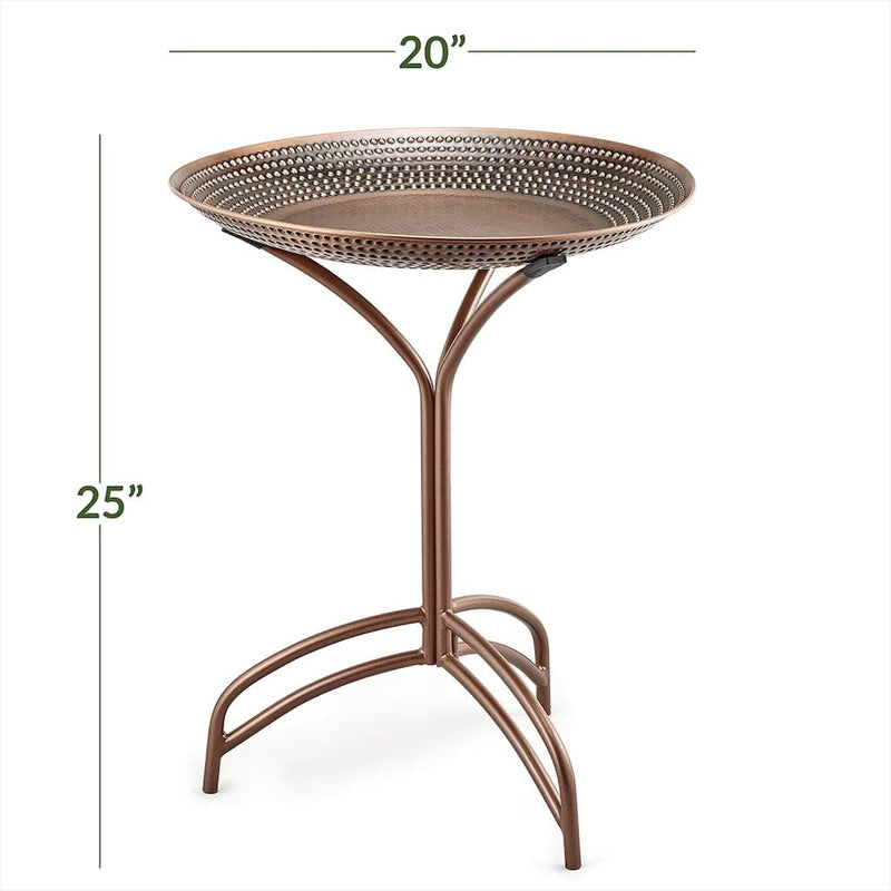 Good Directions 20 inch Copper Tranquility Bird Bath with Stand