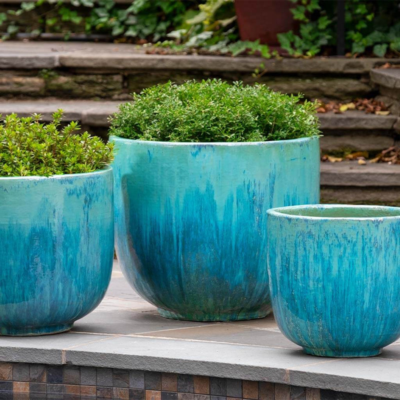 Campania International Mara Planter in Antigua set of 3