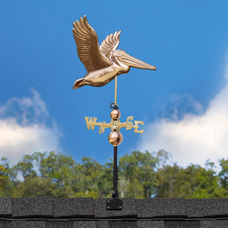 Good Directions Pelican Weathervane in Pure Copper