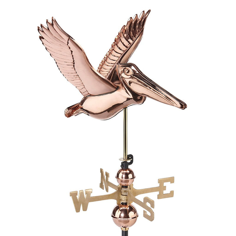 Good Directions Pelican Weathervane in Pure Copper