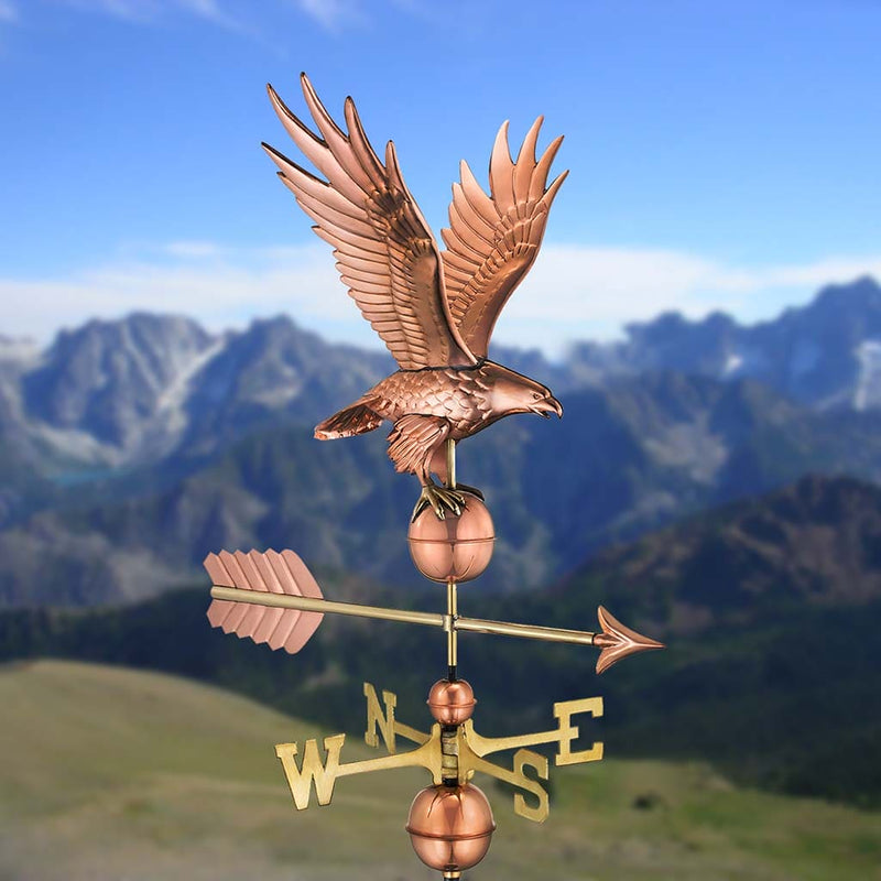 Good Directions Freedom Eagle Weathervane in Pure Copper