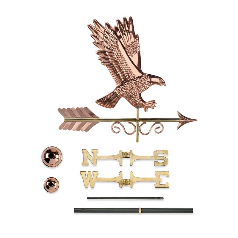 Good Directions Majestic Eagle Weathervane in Pure Copper