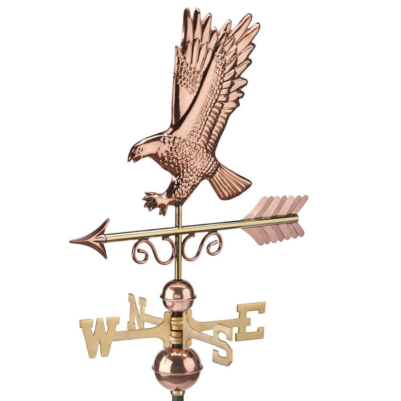 Good Directions Majestic Eagle Weathervane in Pure Copper