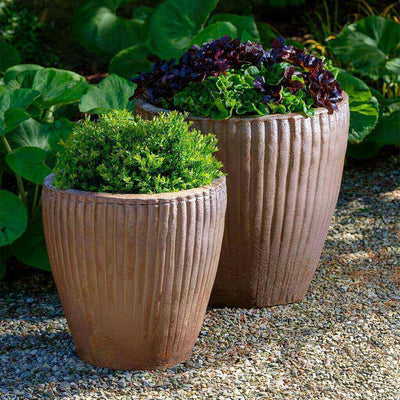 Campania International Han Planter in Natural Rustic set of 2