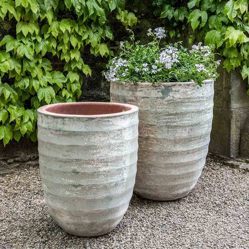 Campania International Sistina Planter in Vicolo Terra set of 2