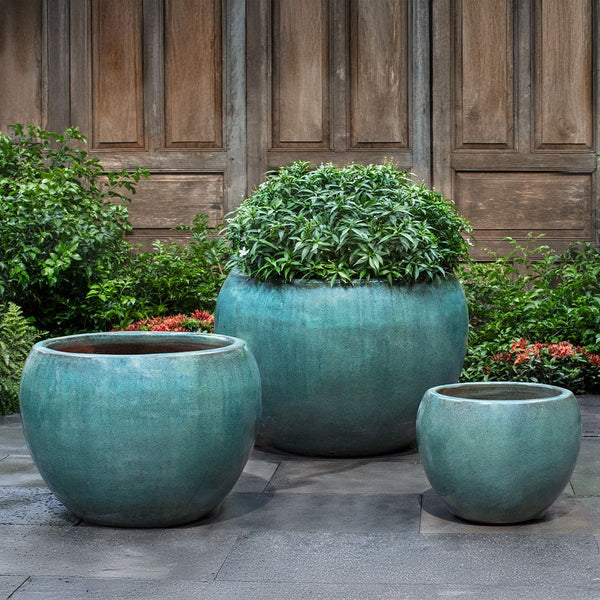 Campania International Coronado Planter in Antique Jade | The