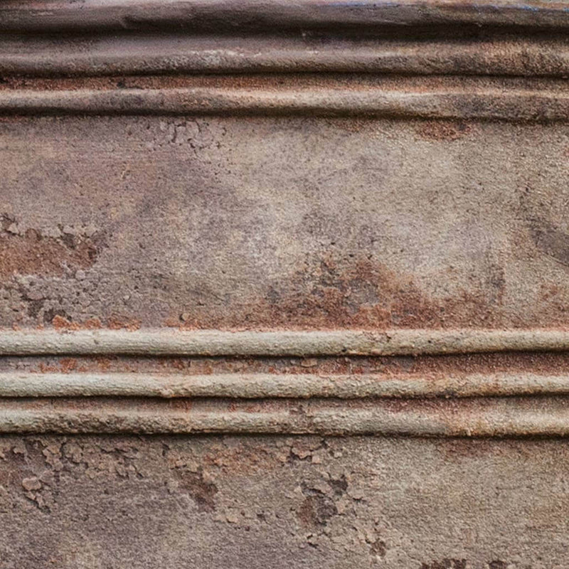 Campania International Antico Rectangular Planter in Antico Terra Cotta set of 2