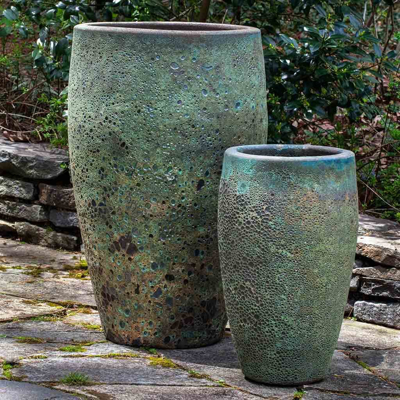 Campania International Ta Som Planter in Angkor Green Mist set of 2