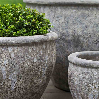 Campania International Corfu Planter in Angkor Grey set of 3