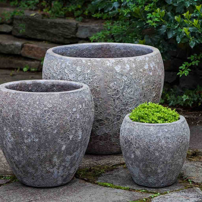 Campania International Symi Planter in Angkor Grey set of 3