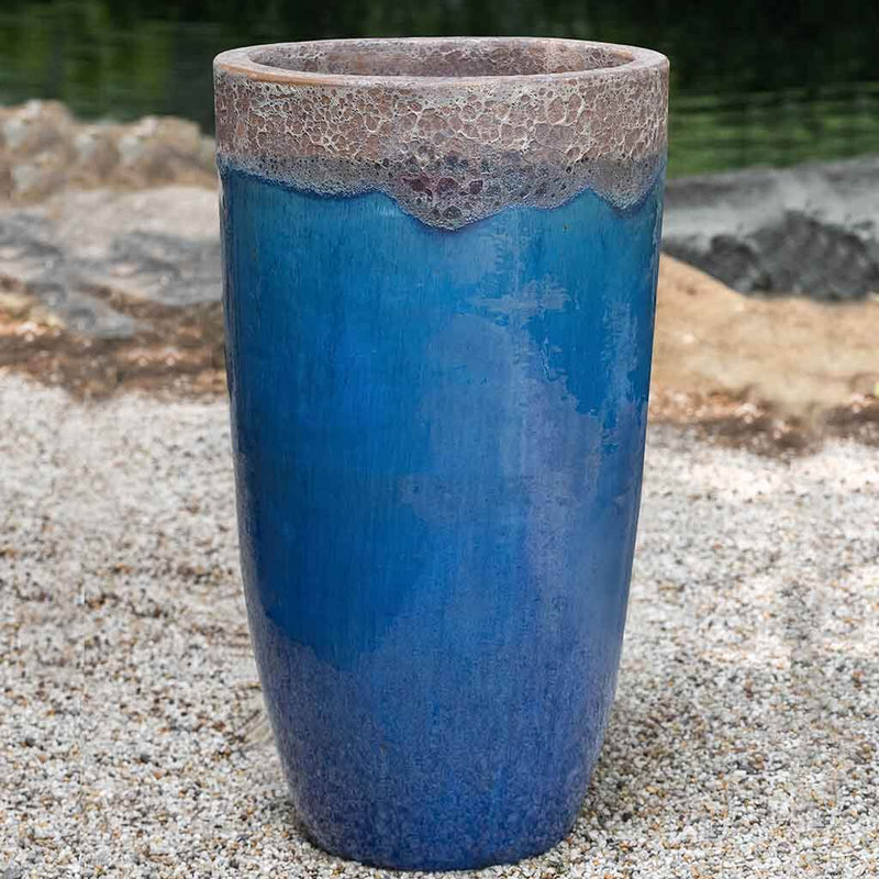 Campania International Ixtapa Planter in Beachcomber Blue set of 2