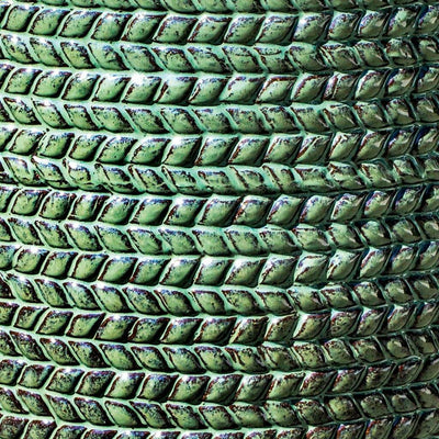 Campania International Sisal Weave Tall Planter in Seafoam Green set of 3