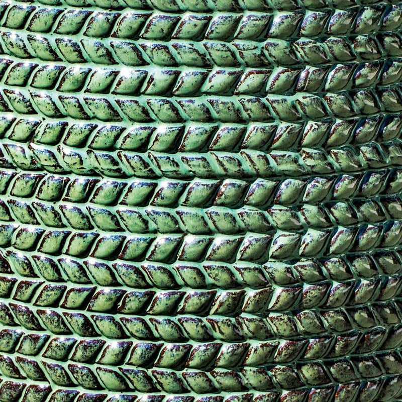Campania International Sisal Weave Tall Planter in Seafoam Green set of 3