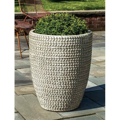 Campania International Sisal Weave Tall Planter in Cream set of 3