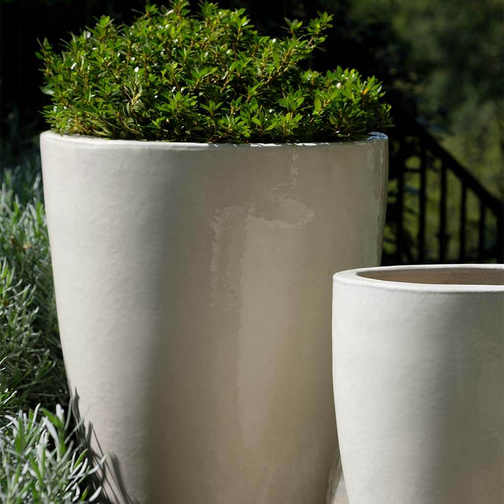cream garden plant pots Campania Marta Planter, Set of 3 - 6323-18603
