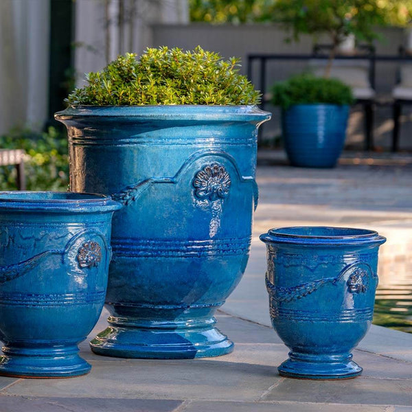 urn plant pots Campania Coquille Anduze Urn Planter, Set of 3 - 6360-1503
